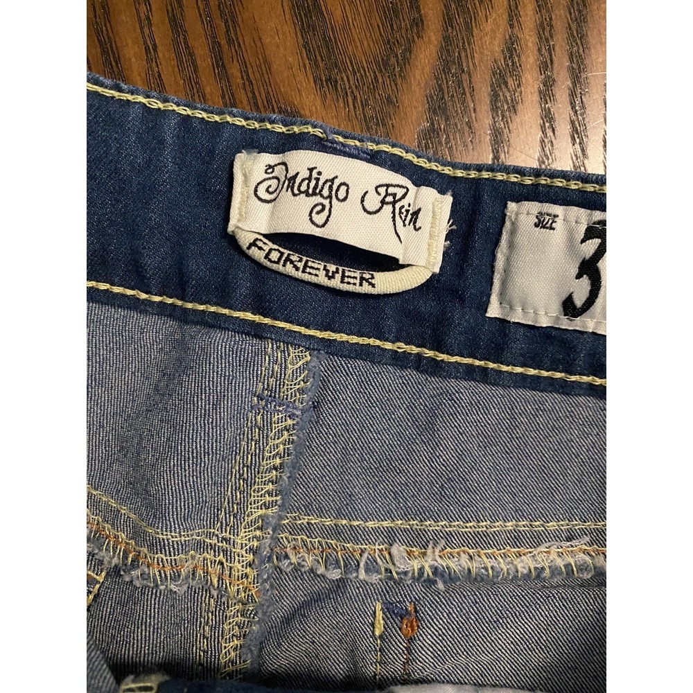 Indigo Rein Low Rise Denim Shorts Juniors Size 3 Y2K low rise - Picture 4 of 9
